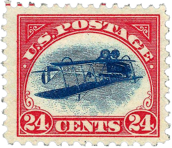 Inverted Jenny stamp